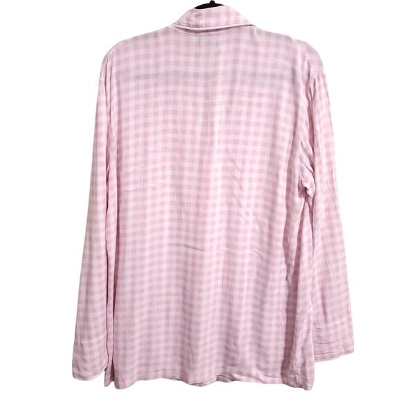 Sleeper Party Pajama Top in Pink Vichy L As seen on Sex and The City - Picture 9 of 16